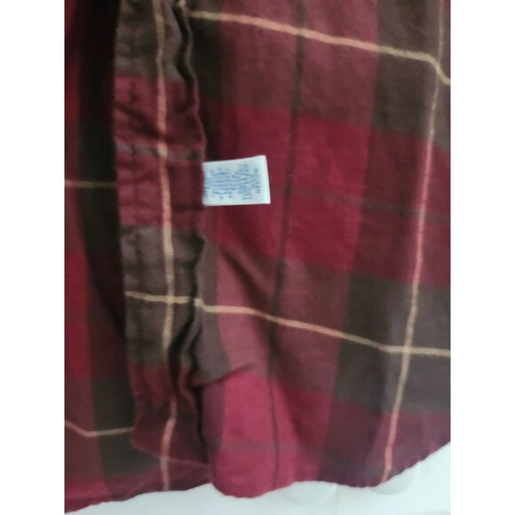 Ralph Lauren Sz S Men's Plaid Lightweight Flannel Shirt Like New Red Black Check - Picture 8 of 8